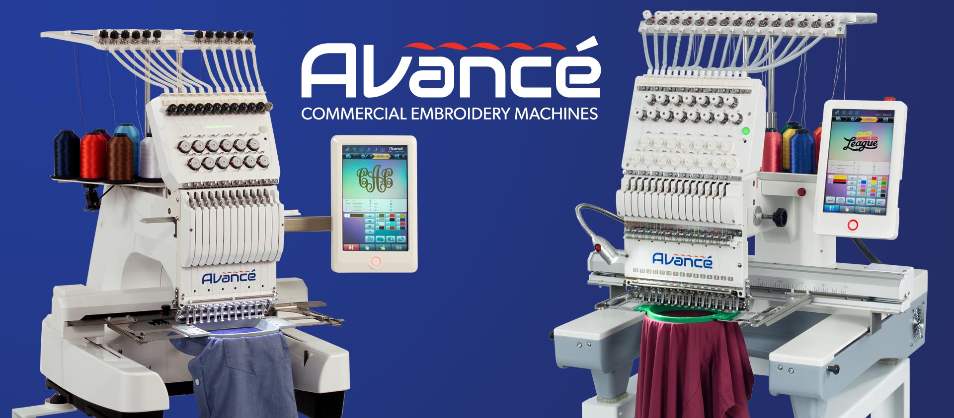Commercial Embroidery Machine by Avancé Best Single-Head Brand USA